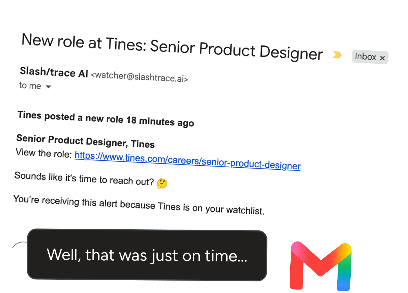 Receive a timely email when a new role is posted