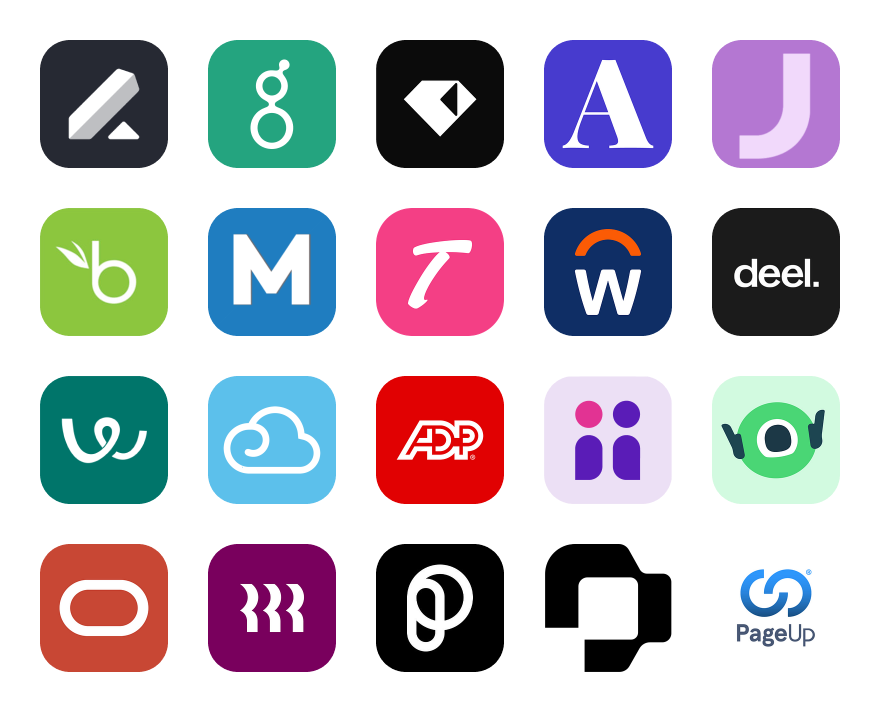 The marks of twenty applicant tracking systems and job boards Slash Trace monitors